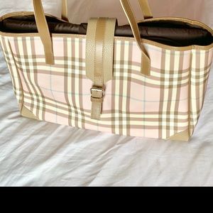 Burberry Check Tote Diaper Bag